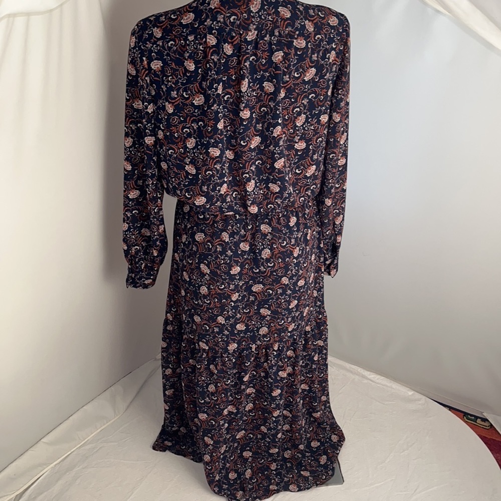 WAYF boho dress in navy floral M - Picture 6 of 11